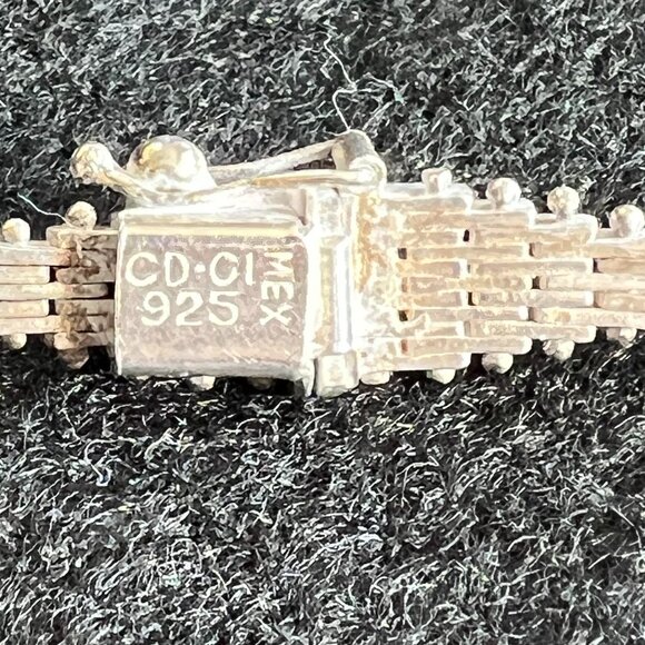 Beautiful Sterling Silver Southwestern Necklace and Earling Set - Picture 5 of 8